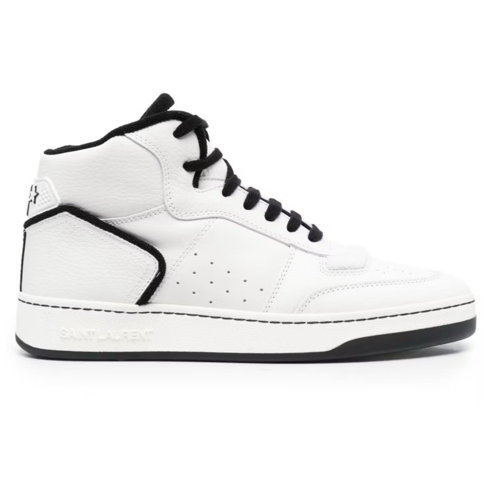 Saint Laurent SL-80 Mid Top Sneakers White Black Men’s EU 42/US 9